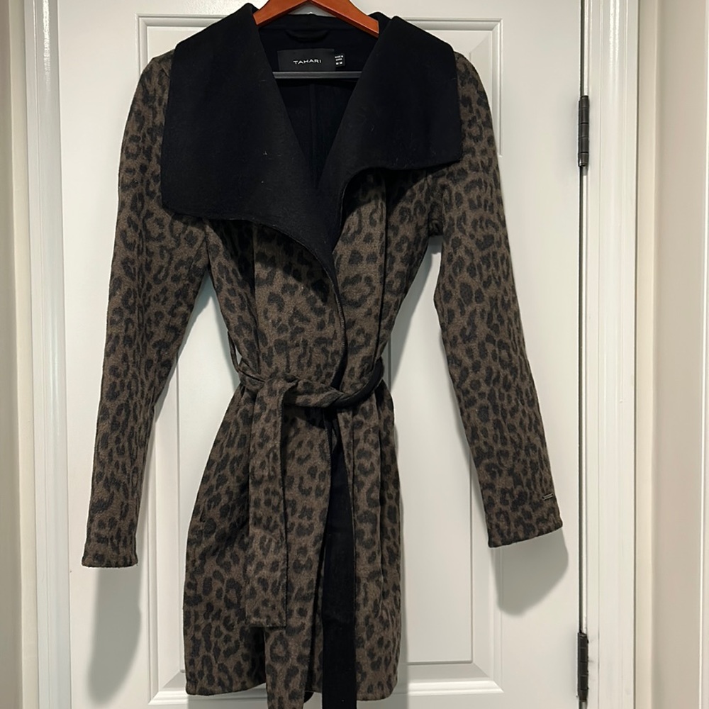 Tahari wool sweater coat